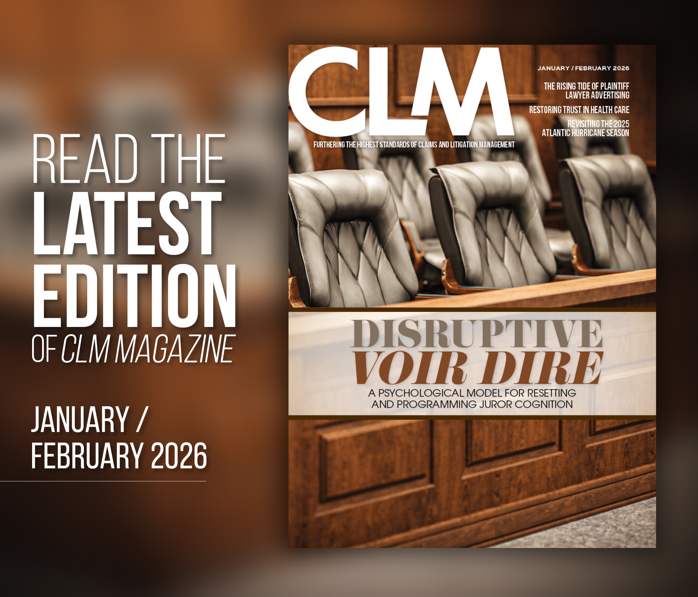 Read the January / February 2026 Issue of CLM Magazine