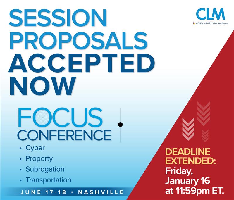 CLM Focus Conference in June 2026 is seeking proposals for content by Friday, January 16